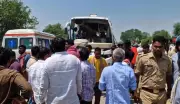 Two Women Killed, 35 Injured as Pilgrim Bus Overturns on Varanasi Highway