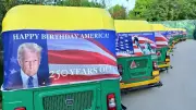 US 250th Anniversary Celebrations Spark Controversy in India with Trump Rickshaws