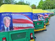 US Envoy Launches Independence Day Festivities with Auto Rickshaws Featuring Trump Photos