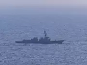 US Navy's Spruance Forces Iranian Cargo Vessel to Retreat Amid Naval Blockade