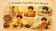 Viral Video Shows Toddler's Calm After-School Routine, Sparks Parenting Debate