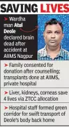 Wardha Man's Tragic Accident Leads to Life-Saving Organ Donation for Four Patients