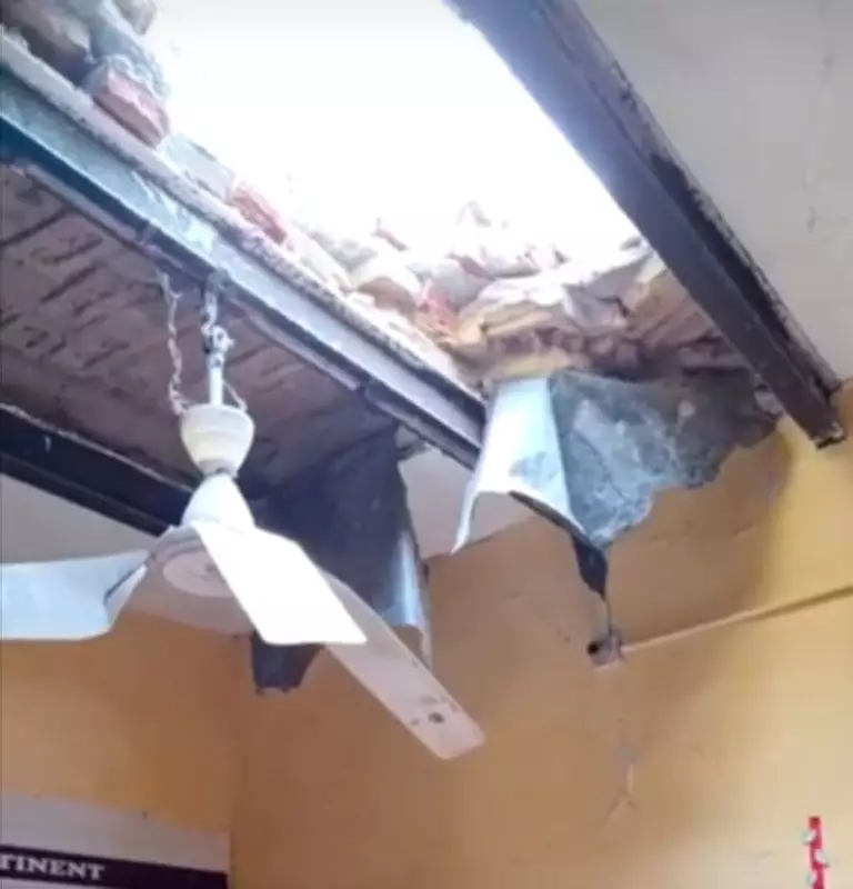 10 UKG Students Injured After Wall Collapse on School Roof in Faridabad