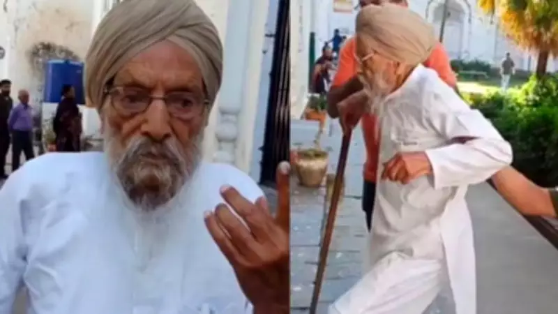 107-Year-Old Teacher Piyar Singh Casts Vote in Chamba Municipal Elections
