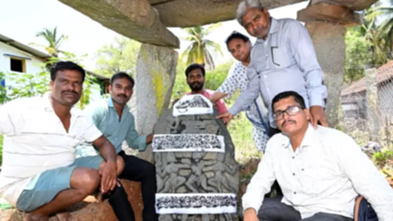12th-Century Hoysala Hero Stone Discovered in Karnataka Farm