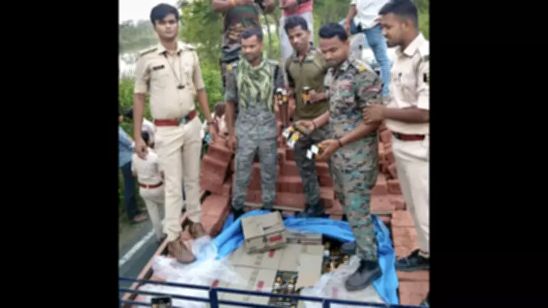 1,386 Litres of Illicit Liquor Seized from Brick-Laden Tractor in Bihar's Bagaha