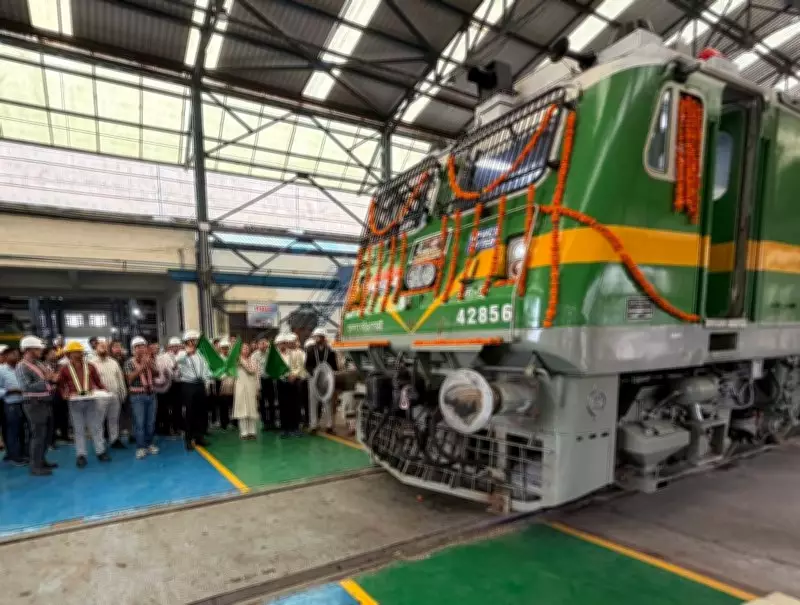 150th Electric Locomotive Built at Saharanpur Shed Flagged Off