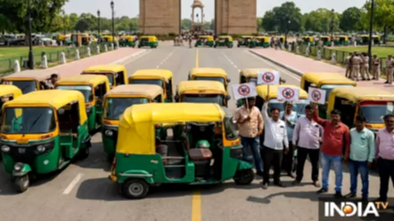 4 Lakh Taxi Owners Join Delhi Auto-Taxi Strike Protest
