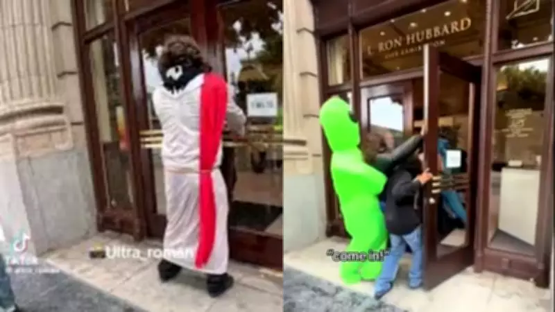 50 Teens Storm NYC Scientology Building in Viral 'Speed Running' Trend