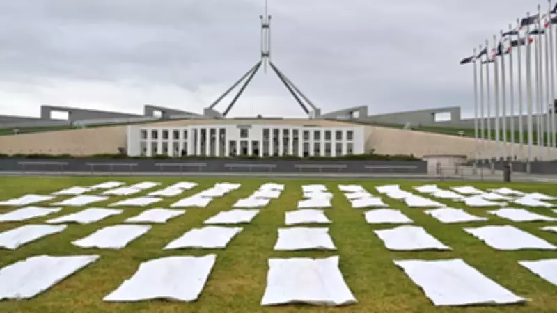 66 Body Bags on Parliament Lawn Protest Australia's Daily Tobacco Deaths