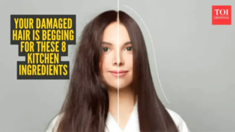 8 Kitchen Staples to Fix Damaged Hair Naturally at Home