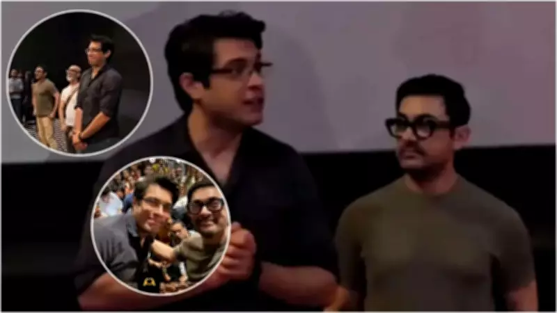 Aamir Khan and Junaid Khan’s Heartwarming Fan Interaction at ‘Ek Din’ Screening