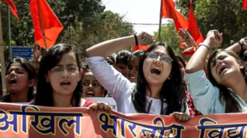 ABVP Protests at Davangere University Over Last-Minute Workshop Cancellation