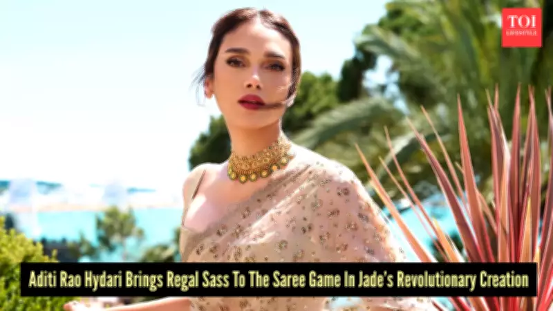 Aditi Rao Hydari Trolls High Couture in Revolutionary Saree at Cannes 2026