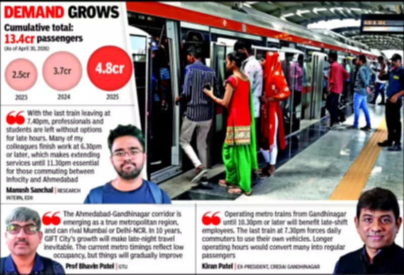 Ahmedabad-Gandhinagar Metro's Early Closure Strands Office-Goers