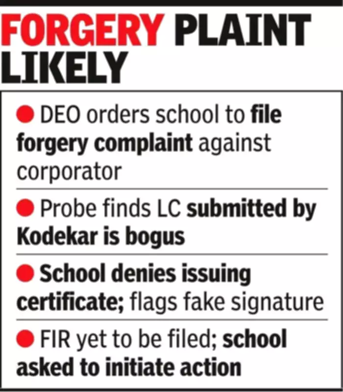 Ahmedabad School Told to File Forgery Case Against Congress Corporator Over Fake Certificate