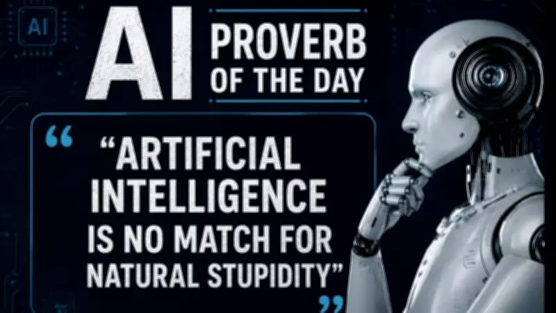 AI Proverb: Artificial Intelligence vs Natural Stupidity