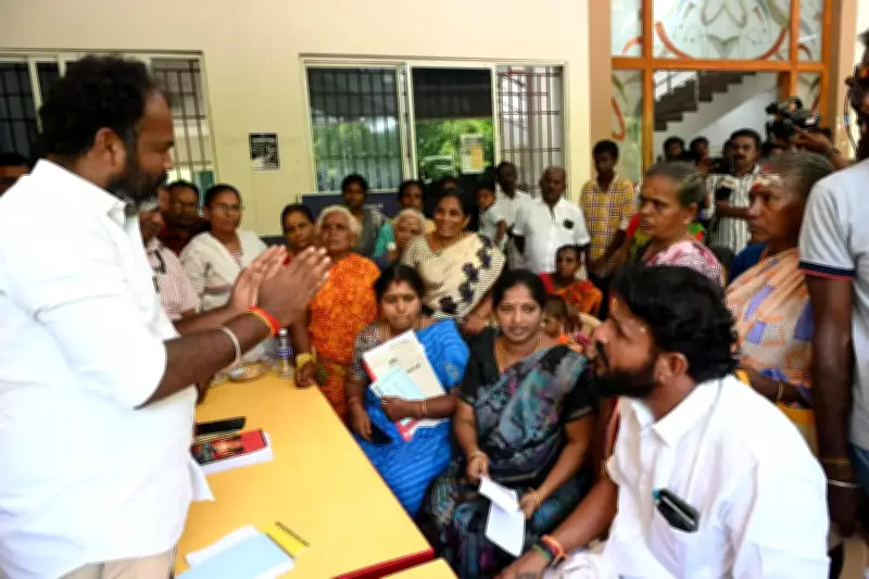 AIADMK Councillor Leads Protest Over Incomplete Drainage in Madurai Ward