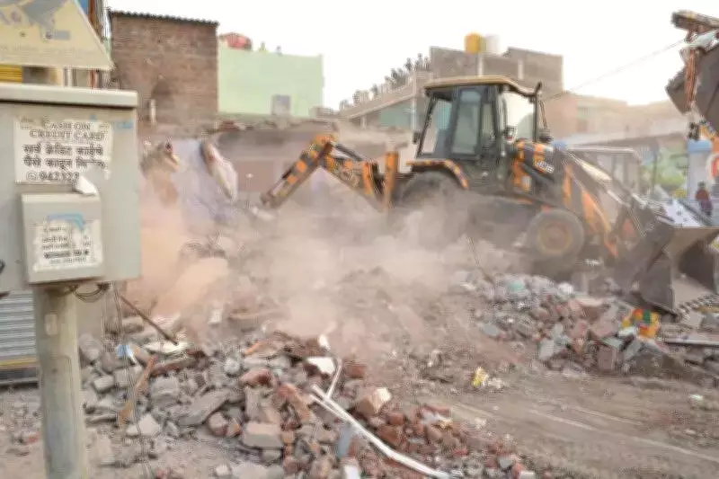 AIMIM Corporator's House Demolished in Chhatrapati Sambhajinagar, Political Uproar Ensues