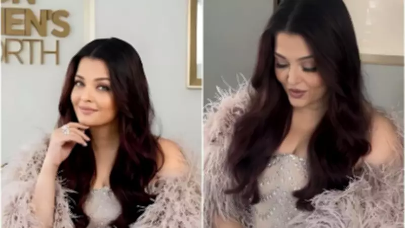 Aishwarya Rai Bachchan Stuns in Feather Cape at Cannes 2026