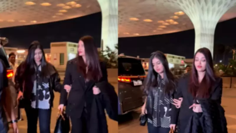 Aishwarya Rai Leaves for Cannes 2026 with Aaradhya Bachchan, Video Goes Viral