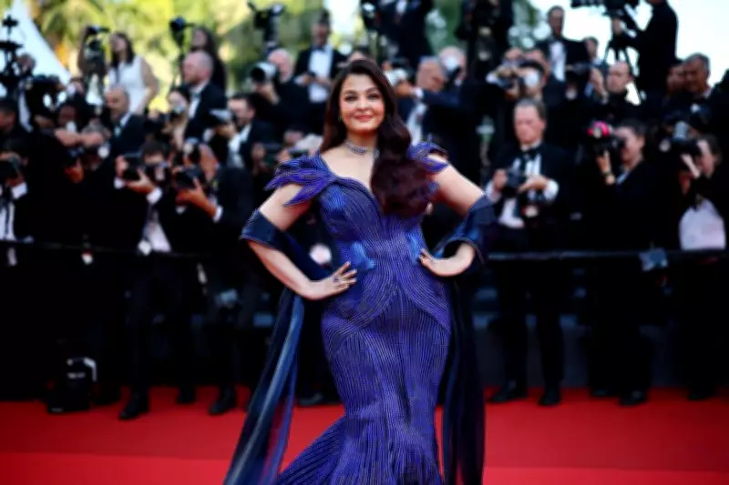 Aishwarya Rai Stuns in Blue Amit Aggarwal Gown at Cannes 2025