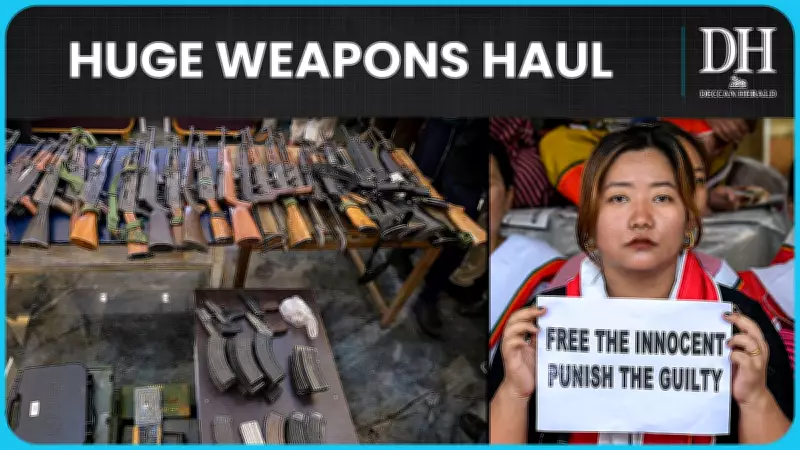 AK-47s, RPG Launchers, and Explosives Seized in Manipur Security Operation