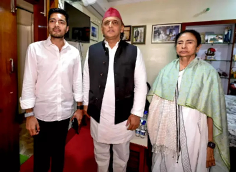 Akhilesh Yadav consoles Mamata Banerjee after TMC's Bengal defeat