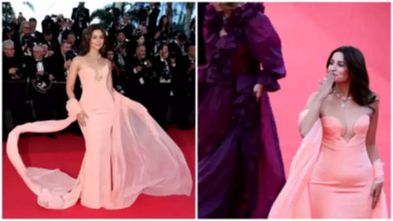 Alia Bhatt Stuns in Peach Gown at Cannes 2026 Debut