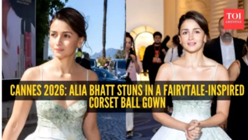 Alia Bhatt Stuns in Princess-Inspired Pastel Gown at Cannes 2026