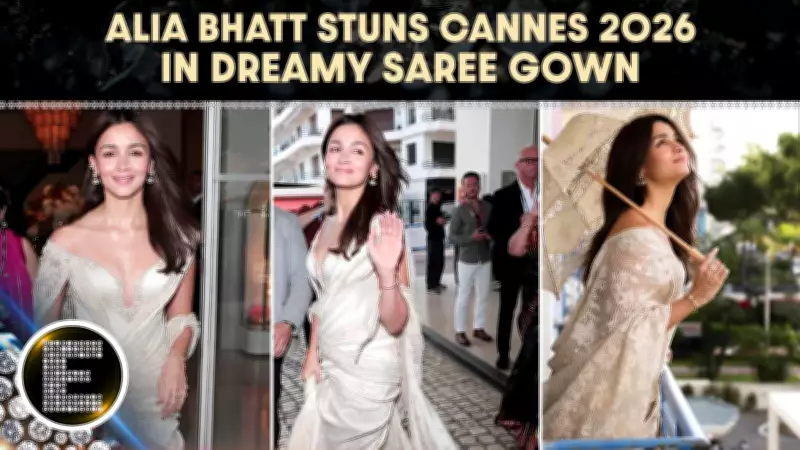 Alia Bhatt's Modern Saree-Gown at Cannes 2026 Stuns Internet