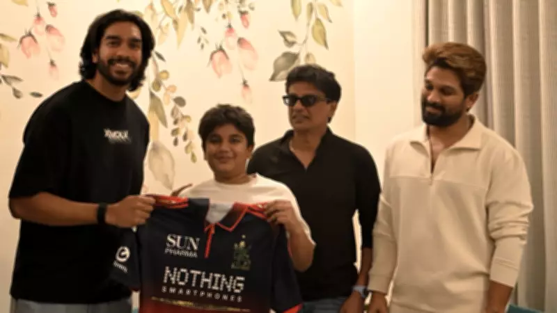 Allu Arjun's son Ayaan gets signed jersey from Venkatesh Iyer