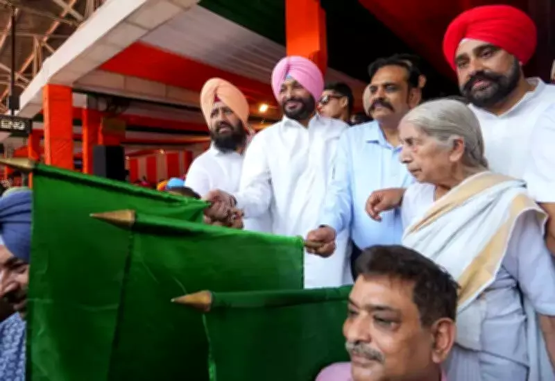 Amrit Bharat Express flagged off from Amritsar to New Jalpaiguri