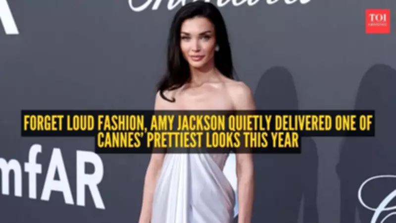 Amy Jackson's Soft Silver Gown Steals the Show at Cannes 2026