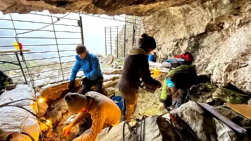 Ancient Green Minerals Found in Spanish Pyrenees Cave Spark Copper Mystery