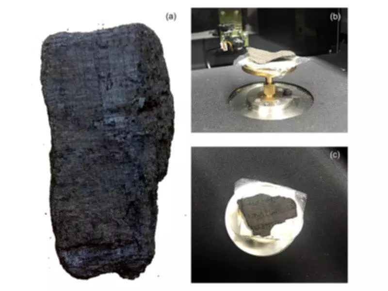 Ancient Roman Scrolls Carbonized by Vesuvius Readable via AI Tech