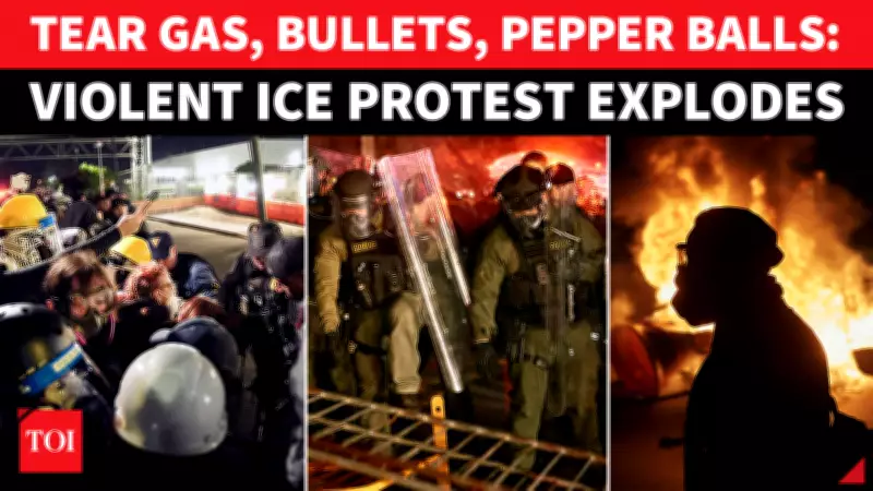 Anti-ICE Protests in New Jersey Turn Violent as Governor Appeals for Calm