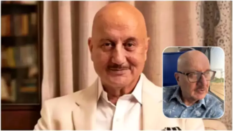 Anupam Kher Supports PM Modi's Fuel Saving Appeal, Travels by Train