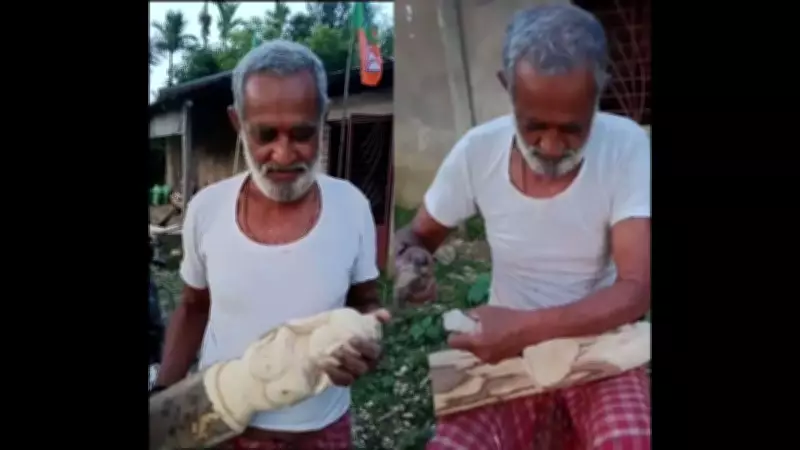 Assam Artist Turns Waste Wood into Divine Sculptures, Wins Global Fame