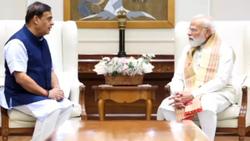 Assam CM Himanta Biswa Sarma Meets PM Modi, Briefs on NDA Governance Push