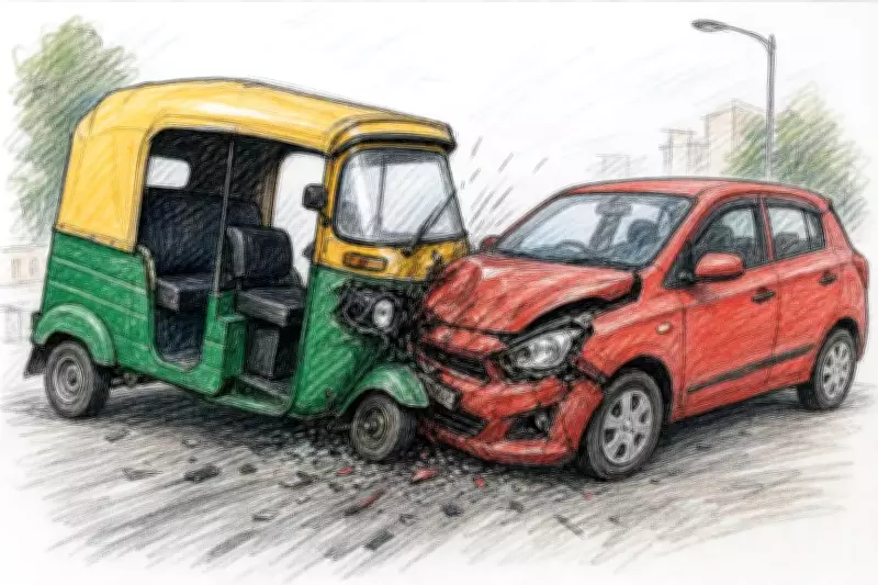 Autorickshaw Passenger Killed in Collision with Car in Karkala