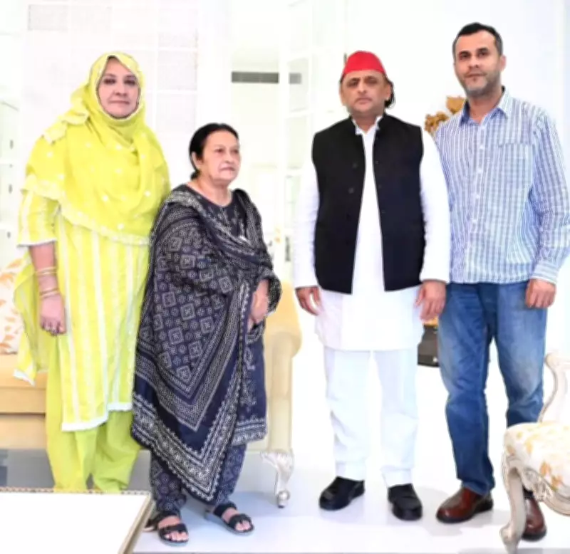 Azam Khan's Family Visits Akhilesh Yadav to Offer Condolences on Brother's Death