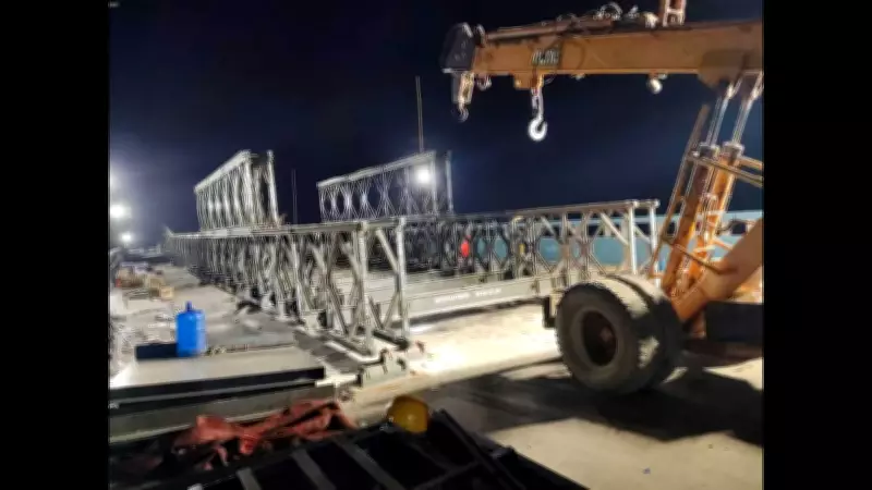 Bailey Bridge Construction Begins on Collapsed Vikramshila Setu in Bhagalpur
