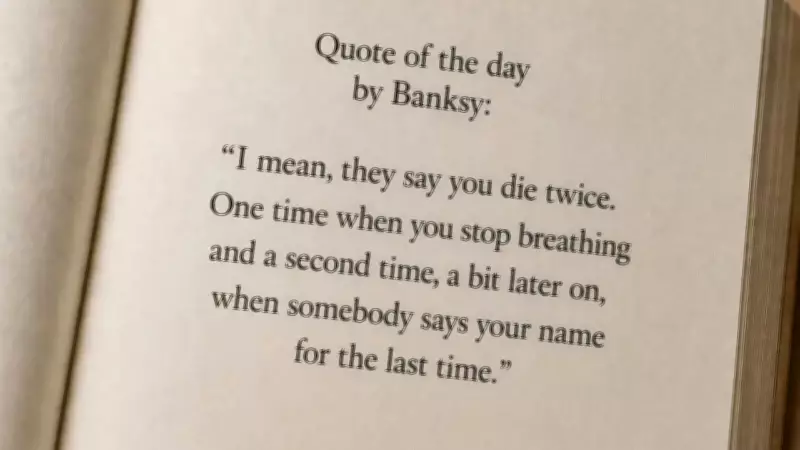 Banksy Quote on Dying Twice: Why It Resonates in the Digital Age
