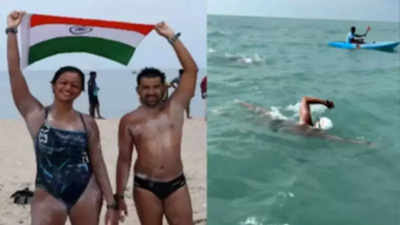 Bengaluru Couple Makes History with Ram Setu Swim from Sri Lanka to India