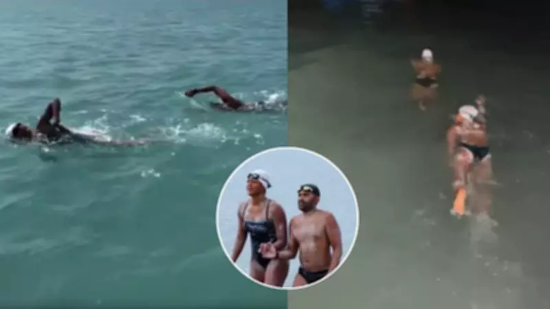 Bengaluru Couple Swims 32 km from Sri Lanka to India via Ram Setu