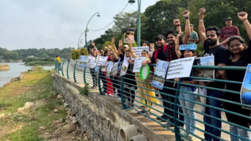 Bengaluru Residents Protest at Sankey Tank Over Ecological Damage