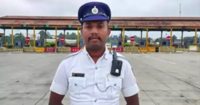 Bengaluru Traffic Cop Carries Differently Abled Man During Heavy Rains, Wins Hearts