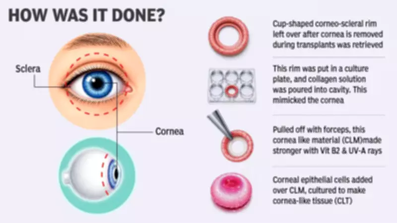 Bioengineered cornea from discarded tissue offers hope for corneal blindness