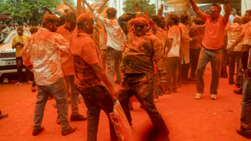 BJP Karnataka Celebrates West Bengal Win with 'Jhalmuri' Table